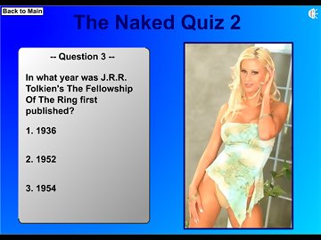 The naked quiz 2: Сексуальная блондинка разрывает для вас свою одежду