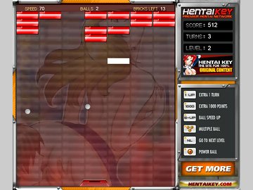 Stunning Arkanoid: Хентай аркада разбивай кирпичи и наслаждайся интимными сценами